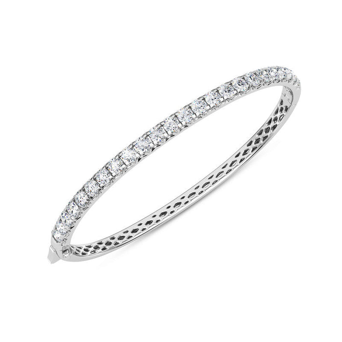 14k Gold C 1.00 ctw - 5.00 ctw Classic Straight Line Diamond Bangle