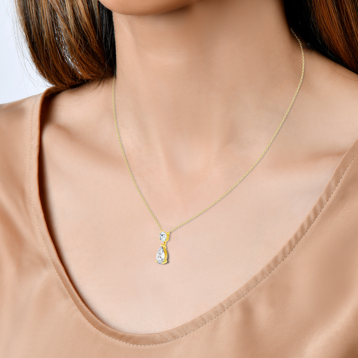 14K Teardrop Pendant