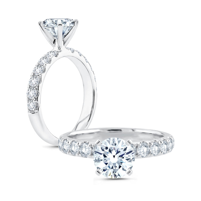 Classic Diamond Engagement Ring -  0.65 ctw
