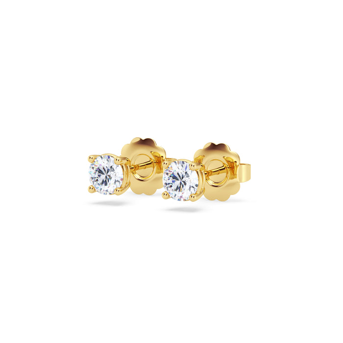 14K Pushback 4 Prong Stud