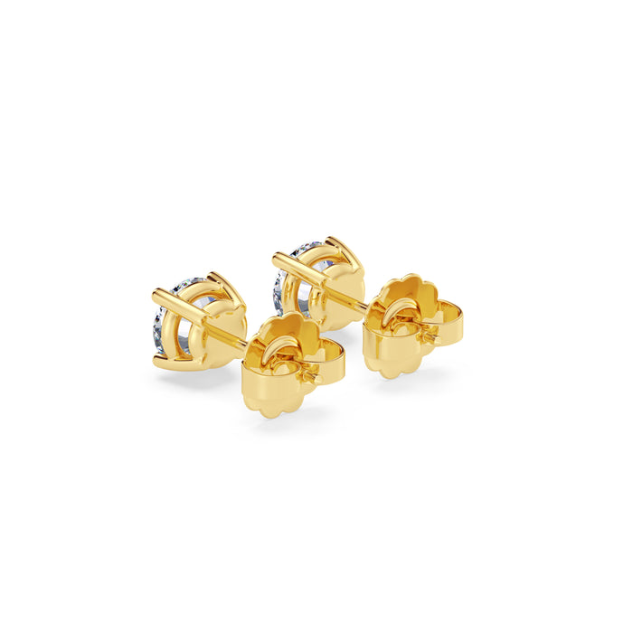 14K Pushback 4 Prong Stud