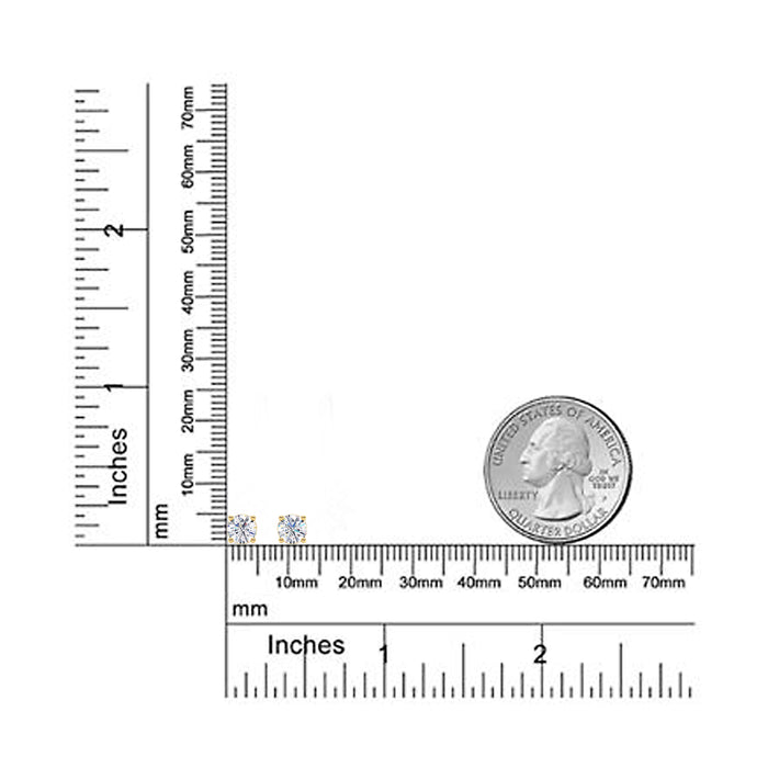 14K Pushback 4 Prong Stud