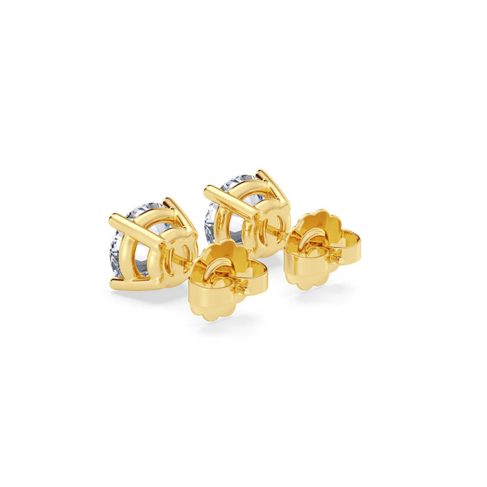 14K Pushback 4 Prong Stud