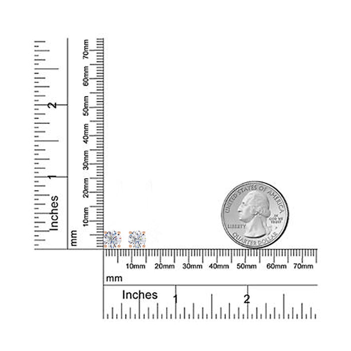 14K Pushback 4 Prong Stud